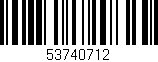 Código de barras (EAN, GTIN, SKU, ISBN): '53740712'
