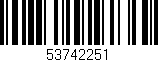 Código de barras (EAN, GTIN, SKU, ISBN): '53742251'