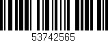 Código de barras (EAN, GTIN, SKU, ISBN): '53742565'