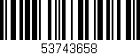 Código de barras (EAN, GTIN, SKU, ISBN): '53743658'