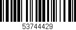 Código de barras (EAN, GTIN, SKU, ISBN): '53744429'