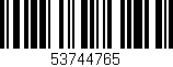 Código de barras (EAN, GTIN, SKU, ISBN): '53744765'