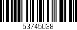 Código de barras (EAN, GTIN, SKU, ISBN): '53745038'