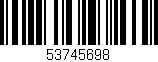 Código de barras (EAN, GTIN, SKU, ISBN): '53745698'