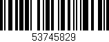 Código de barras (EAN, GTIN, SKU, ISBN): '53745829'
