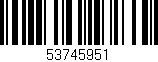 Código de barras (EAN, GTIN, SKU, ISBN): '53745951'