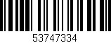 Código de barras (EAN, GTIN, SKU, ISBN): '53747334'