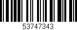 Código de barras (EAN, GTIN, SKU, ISBN): '53747343'