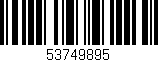 Código de barras (EAN, GTIN, SKU, ISBN): '53749895'