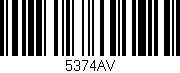 Código de barras (EAN, GTIN, SKU, ISBN): '5374AV'