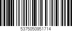 Código de barras (EAN, GTIN, SKU, ISBN): '5375050951714'