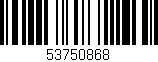 Código de barras (EAN, GTIN, SKU, ISBN): '53750868'