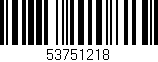 Código de barras (EAN, GTIN, SKU, ISBN): '53751218'
