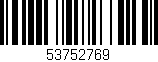 Código de barras (EAN, GTIN, SKU, ISBN): '53752769'