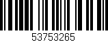 Código de barras (EAN, GTIN, SKU, ISBN): '53753265'