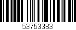 Código de barras (EAN, GTIN, SKU, ISBN): '53753383'