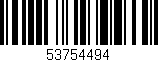 Código de barras (EAN, GTIN, SKU, ISBN): '53754494'