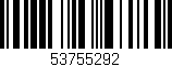 Código de barras (EAN, GTIN, SKU, ISBN): '53755292'