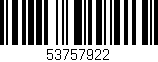 Código de barras (EAN, GTIN, SKU, ISBN): '53757922'