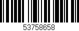 Código de barras (EAN, GTIN, SKU, ISBN): '53758658'