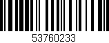 Código de barras (EAN, GTIN, SKU, ISBN): '53760233'