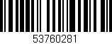 Código de barras (EAN, GTIN, SKU, ISBN): '53760281'
