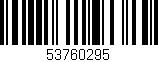 Código de barras (EAN, GTIN, SKU, ISBN): '53760295'
