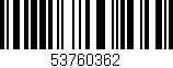 Código de barras (EAN, GTIN, SKU, ISBN): '53760362'
