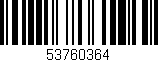 Código de barras (EAN, GTIN, SKU, ISBN): '53760364'