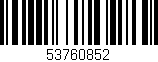 Código de barras (EAN, GTIN, SKU, ISBN): '53760852'