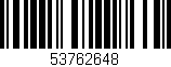 Código de barras (EAN, GTIN, SKU, ISBN): '53762648'