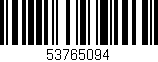 Código de barras (EAN, GTIN, SKU, ISBN): '53765094'