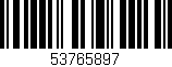 Código de barras (EAN, GTIN, SKU, ISBN): '53765897'