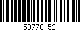 Código de barras (EAN, GTIN, SKU, ISBN): '53770152'