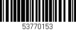 Código de barras (EAN, GTIN, SKU, ISBN): '53770153'