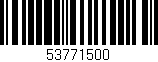 Código de barras (EAN, GTIN, SKU, ISBN): '53771500'