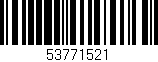 Código de barras (EAN, GTIN, SKU, ISBN): '53771521'