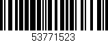 Código de barras (EAN, GTIN, SKU, ISBN): '53771523'