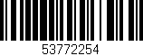 Código de barras (EAN, GTIN, SKU, ISBN): '53772254'