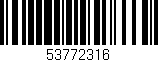 Código de barras (EAN, GTIN, SKU, ISBN): '53772316'