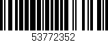 Código de barras (EAN, GTIN, SKU, ISBN): '53772352'