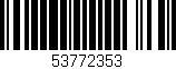 Código de barras (EAN, GTIN, SKU, ISBN): '53772353'