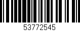 Código de barras (EAN, GTIN, SKU, ISBN): '53772545'