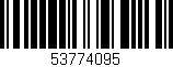 Código de barras (EAN, GTIN, SKU, ISBN): '53774095'
