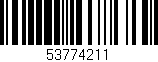 Código de barras (EAN, GTIN, SKU, ISBN): '53774211'