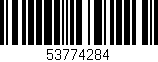 Código de barras (EAN, GTIN, SKU, ISBN): '53774284'
