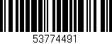 Código de barras (EAN, GTIN, SKU, ISBN): '53774491'