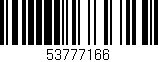 Código de barras (EAN, GTIN, SKU, ISBN): '53777166'