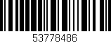 Código de barras (EAN, GTIN, SKU, ISBN): '53778486'