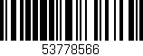 Código de barras (EAN, GTIN, SKU, ISBN): '53778566'
